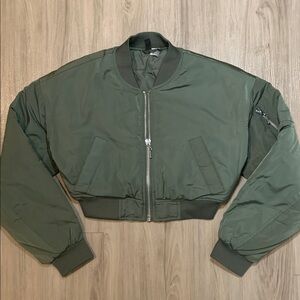 H&M Green Bomber Jacket